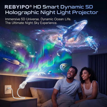 Last day 70%off丨🎉REBYIPO® Night Light Projector - Smart Holographic Star Projector🎈