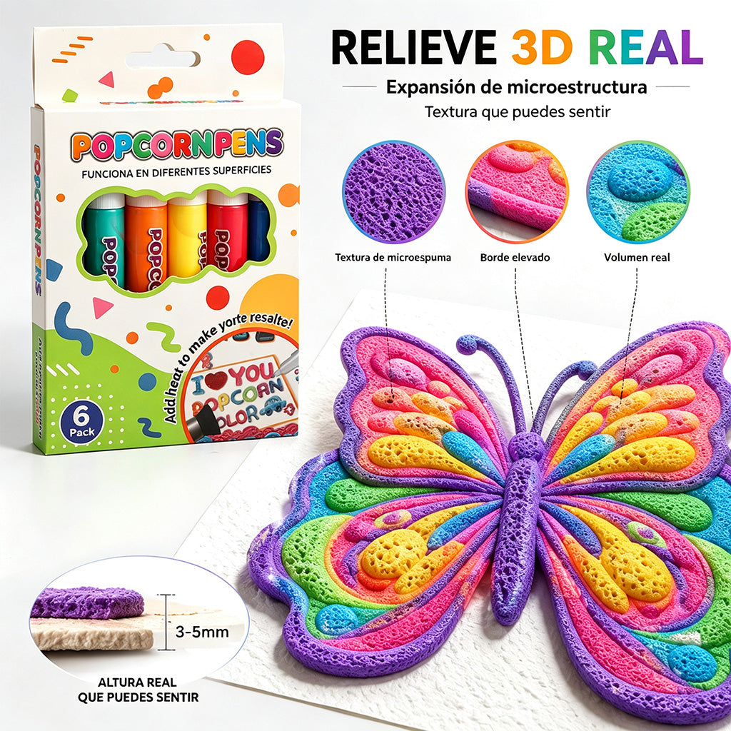 💥 Último día: 50% de descuento🔥丨IEY® Pluma de Arte 3D en Relieve – Crea arte 3D táctil en casa