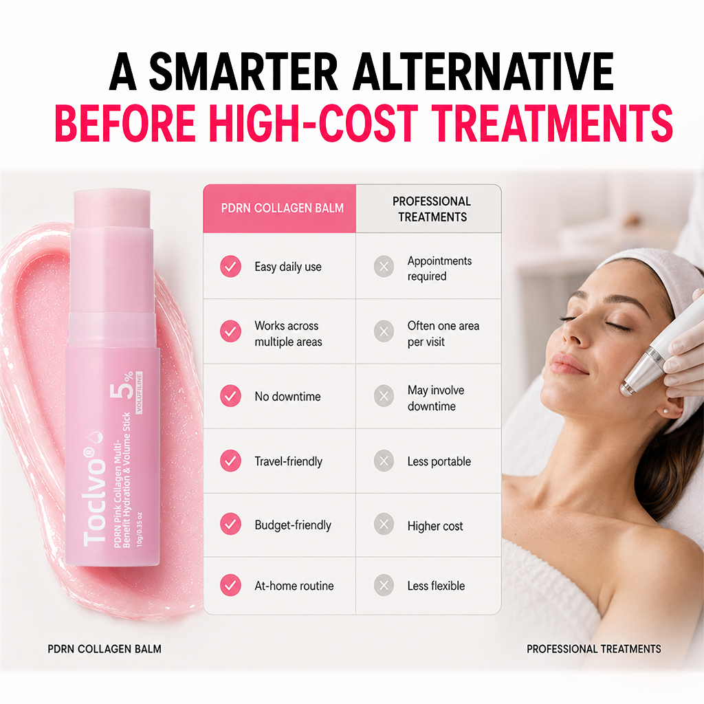 🔥50% off on the last day丨🎨Toclvo® PDRN Pink Collagen Multi-Benefit Hydration & Volume Stick