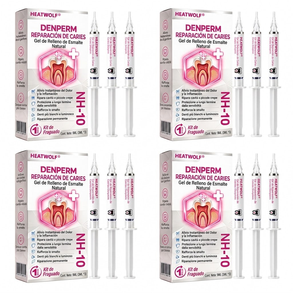 HEATWOLF® DenPerm Gel Rellenador para Reparación de Caries y Esmalte Dental Natural🎈