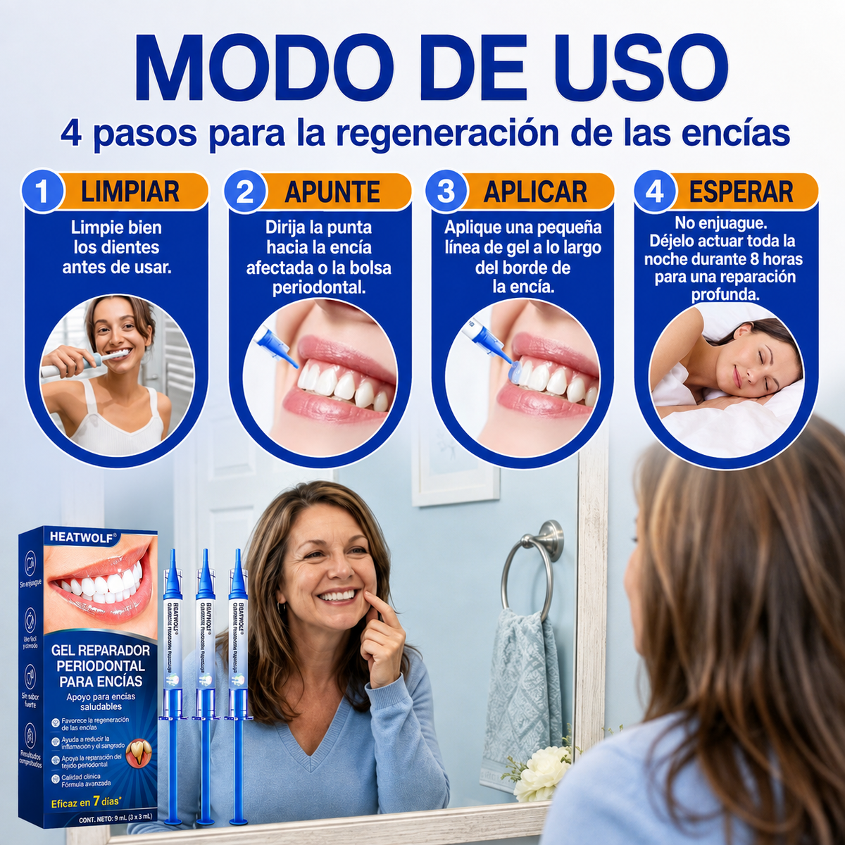 🇲🇽🍄🦷2️⃣ HEATWOLF® GumRevive Gel Reparador Periodontal
