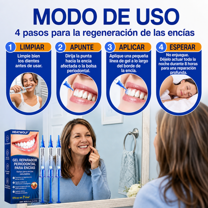 🇲🇽🍄🦷2️⃣ HEATWOLF® GumRevive Gel Reparador Periodontal