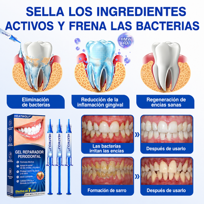 🇲🇽🍄🦷2️⃣ HEATWOLF® GumRevive Gel Reparador Periodontal