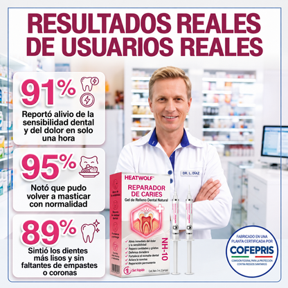 HEATWOLF® DenPerm Gel Rellenador para Reparación de Caries y Esmalte Dental Natural🎈