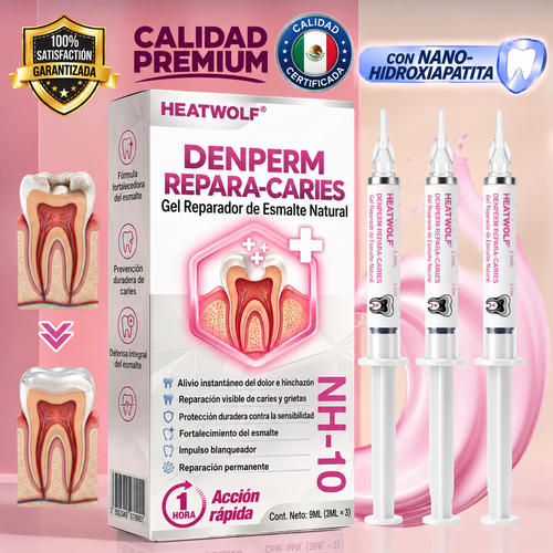 HEATWOLF® DenPerm Gel Rellenador para Reparación de Caries y Esmalte Dental Natural🎈