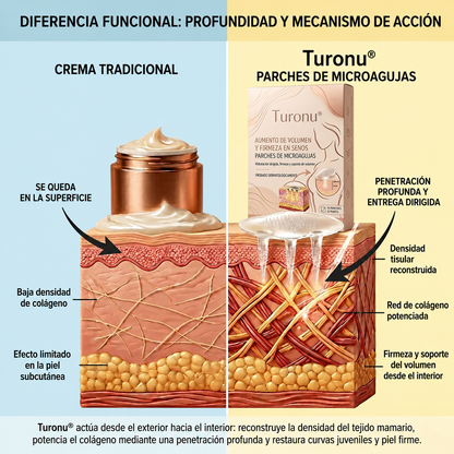 Turonu® Parche avanzado de nanomicroagujas para el aumento selectivo del pecho🧩🧩