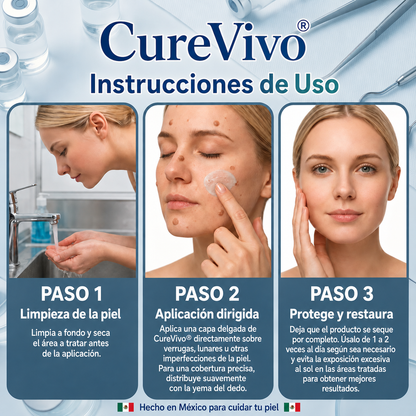 🥑2️⃣ CureVivo® Crema de 7 Días para Acrocordones y Manchas (Fórmula sin dolor · Sin cicatrices)