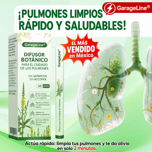🍀GarageLine® Difusor Nasal Botánico LungCare con Gordolobo