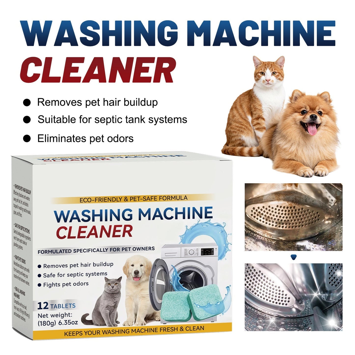 🔥 BVJ® Powerful Washer Deep Cleaner Tablets – 🛒Eliminate Hidden Bacteria & Bad Smells Fast