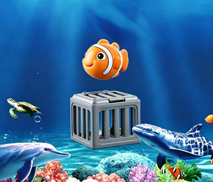 🔥2026 Hot Sale 51% OFF丨BVJ®⚡Summer Pool Toys for Kids - Diving Animal & Cage Set🎁🌊Sink & Seek Game🎉💦