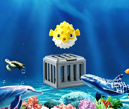 🔥2026 Hot Sale 51% OFF丨BVJ®⚡Summer Pool Toys for Kids - Diving Animal & Cage Set🎁🌊Sink & Seek Game🎉💦