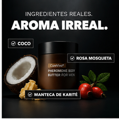 CureVivo® Mantequilla Corporal Perfumada para Hombre