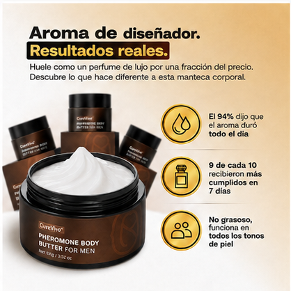 CureVivo® Mantequilla Corporal Perfumada para Hombre